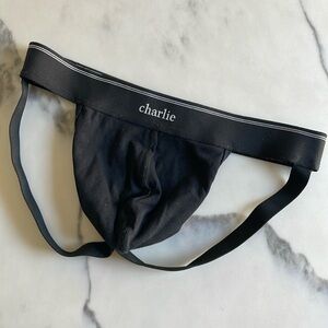 Charlie by Matthew Zink Cotton Black Jockstrap